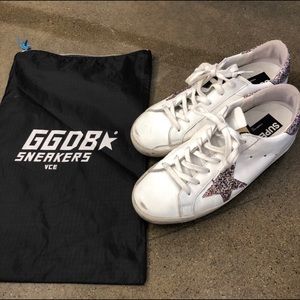 Golden goose superstar multi glitter sneaker